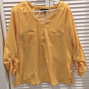 Yellow Polka Dot Blouse